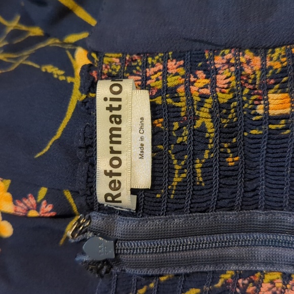 Reformation floral print ruffle mini dress - Picture 4 of 6